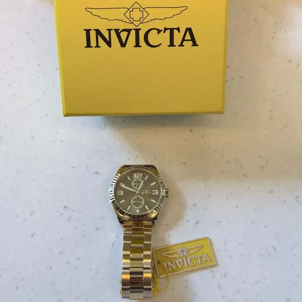 Invicta Men's 47431 Specialty Quartz Chronograph Watch with Gold Dial